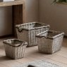 Gallery Direct Accessories - Aspen Woven Log Basket Natural (Set of 3)