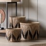 Gallery Direct Accessories - Cameroon Baskets Natural & Black (Set of 3)