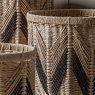 Gallery Direct Accessories - Cameroon Baskets Natural & Black (Set of 3)