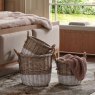 Gallery Direct Accessories - Dual Tone Hand Woven Willow Storage Basket Nest (Set of 3)