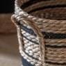 Gallery Direct Accessories - Linen Basket Nest with Black Stripe (Set of 3)