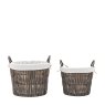 Gallery Direct Accessories - Linen Basket Nest with Liner (Set of 2)