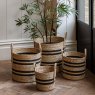 Gallery Direct Accessories - Storage Basket Black Stripe Nest s/4