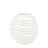 Gallery Direct Accessories - Andorra Handblown Carved Glass Vase White Small