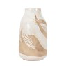 Gallery Direct Accessories - Goya Large Reactive Vase (White&Brown)