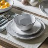 Gallery Direct Accessories - Organic Beaded Dinner Plate White (4pk)