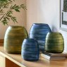 Gallery Direct Accessories - Sintra Handblown Carved Glass Vase Ink (Large)