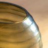 Gallery Direct Accessories - Sintra Handblown Carved Glass Vase Olive (Small)