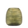 Accessories - Sintra Handblown Carved Glass Vase Olive (Large)