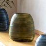 Gallery Direct Accessories - Sintra Handblown Carved Glass Vase Olive (Large)