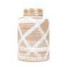 Gallery Direct Accessories - Tarka Jar Reactive Brown White