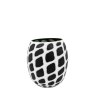 Gallery Direct Accessories - Valencia Handblown Carved Mono Glass Vase (Medium)