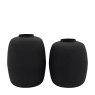 Accessories - Zia Vase Black 335mm Set of 2