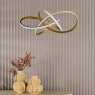 Dar Lighting Dar Fusion - Pendant Satin Gold LED