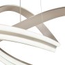 Dar Lighting Dar Gavino - Brushed Silver Pendant LED