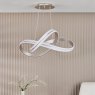 Dar Lighting Dar Gavino - Brushed Silver Pendant LED