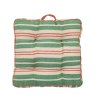 Gallery Direct Cushions - Sina Stripe Woven Floor Cushion (Green)