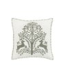 Gallery Direct Cushions - Woodland Tree Scene Embroidered