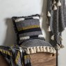 Gallery Direct Cushions - Woven Cushion with Tassels (Black)