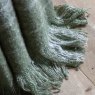 Gallery Direct Throws - Check Faux Mohair Olive