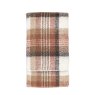 Gallery Direct Throws - Check Faux Mohair Sherpa Throw (Natural)