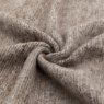Gallery Direct Throws - Faux Mohair Fringe (Brown & Natural)