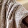 Gallery Direct Throws - Faux Mohair Fringe (Brown & Natural)