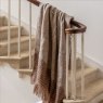 Gallery Direct Throws - Faux Mohair Fringe (Brown & Natural)