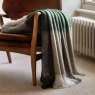 Gallery Direct Throws - Heritage Check Faux Mohair Green