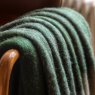 Gallery Direct Throws - Heritage Check Faux Mohair Green