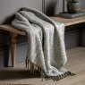 Gallery Direct Throws - Herringbone Faux Mohair Olive