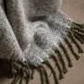 Gallery Direct Throws - Herringbone Faux Mohair Olive