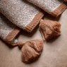 Gallery Direct Throws - Knitted Border Tassel (Rust)