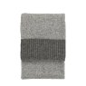 Gallery Direct Throws - Knitted Parting (Grey)