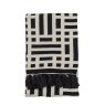 Gallery Direct Throws - Merton Knitted Tassel (Black)