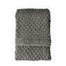 Gallery Direct Throws - Moss Chunky Knitted (Grey)