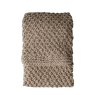 Gallery Direct Throws - Moss Chunky Knitted Oatmeal