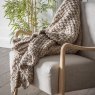 Gallery Direct Throws - Moss Chunky Knitted Oatmeal