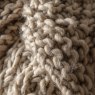 Gallery Direct Throws - Moss Chunky Knitted Oatmeal