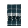 Throws - Poly Faux Mohair Check (Blue)