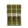 Throws - Poly Faux Mohair Check (Green)