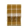 Gallery Direct Throws - Poly Faux Mohair Check (Mustard)