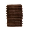 Gallery Direct Throw - Ribbed Faux Fur Chocolate