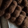 Gallery Direct Throw - Ribbed Faux Fur Chocolate