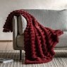 Gallery Direct Throws - Ribbed Faux Fur (Mulberry)