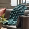Gallery Direct Throws - Ribbed Faux Fur (Teal)