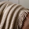 Gallery Direct Throws - Side Fringe Cream Throw