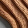 Gallery Direct Throws - Stitched Border Waffle (Apricot)
