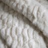 Gallery Direct Throws - Textured Rabbit Faux Fur (Cream)