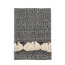 Gallery Direct Throws - Woven Throw with Tassels (Black)